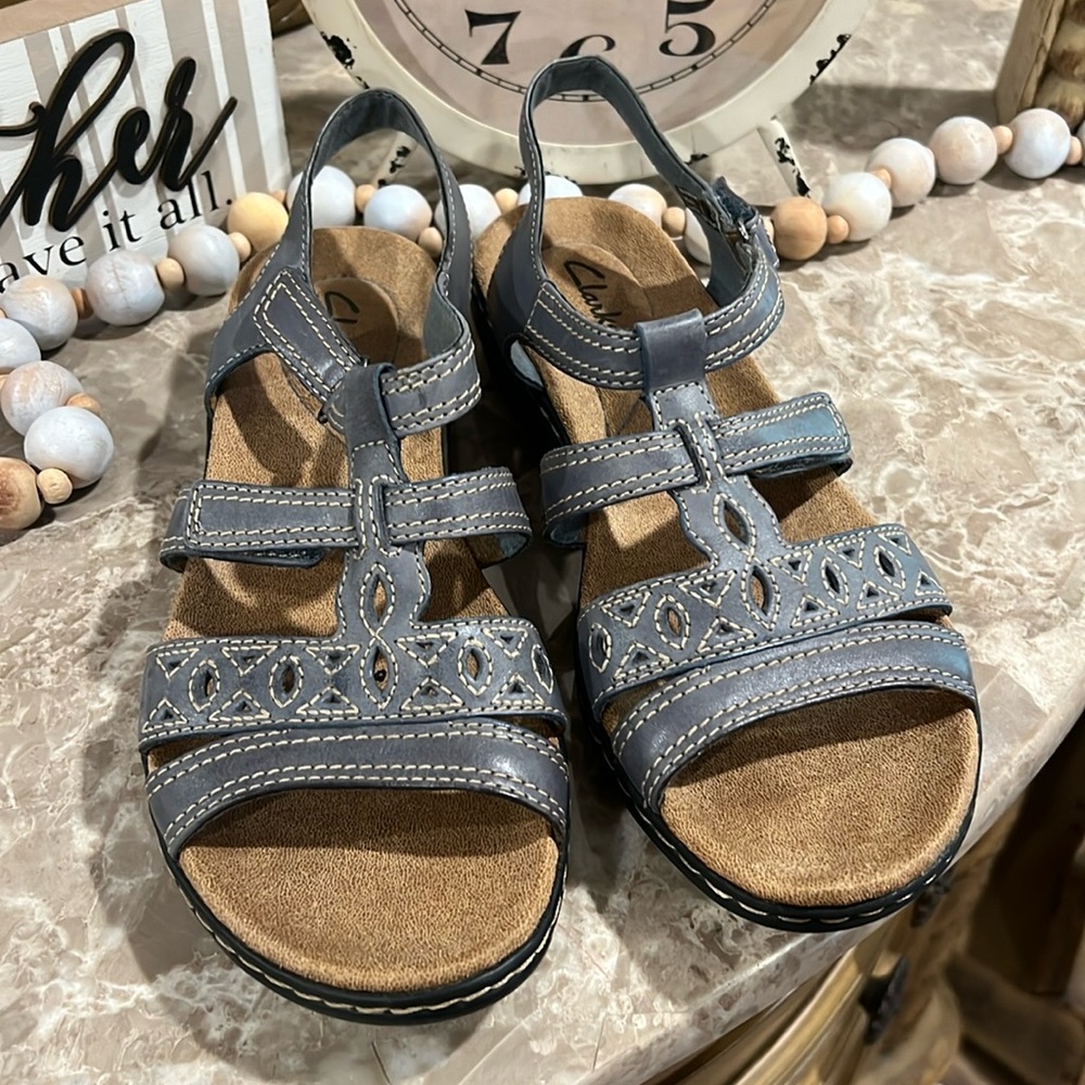 Clarks sandals size 8.